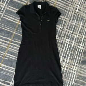 Black polo Lacoste tennis dress